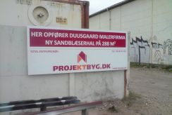 Projektbyg byggeskilt