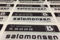 Salomonsen electric labels